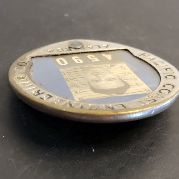Antique Pacific Coast Engineering Identification Badge - Picture 4 of 9
